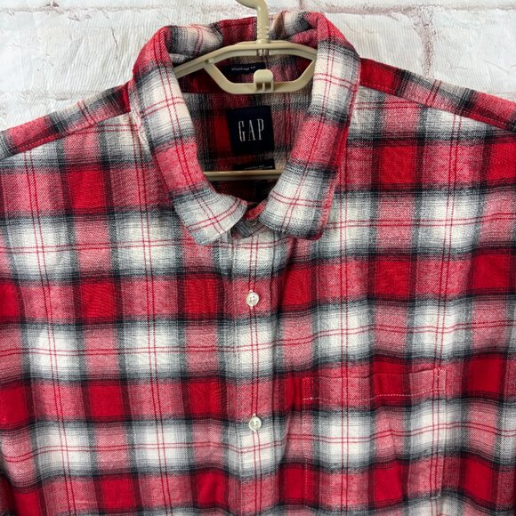 NWT GAP Merona Men's XL Plaid Button-front Fall Long Sleeve Shirt Lot - Picture 10 of 13